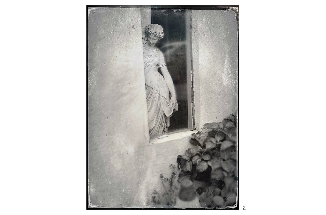 Venus Statue in Restaurant Window