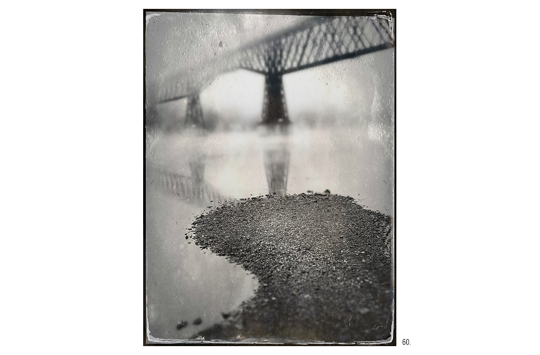 Gravel Outcropping Under Walkway Bridge