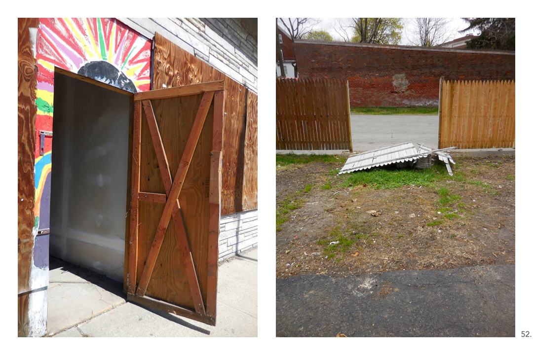 Face Door Fallen Fence