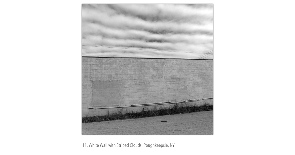 Stripe Clouds White Wall